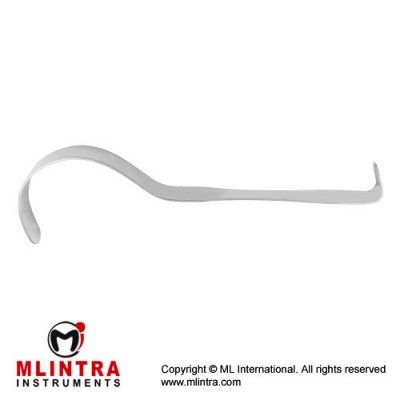 Deaver Retractor Fig. 5 Stainless Steel, 33 cm - 13" Blade Width 25 mm